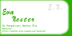 eva nester business card